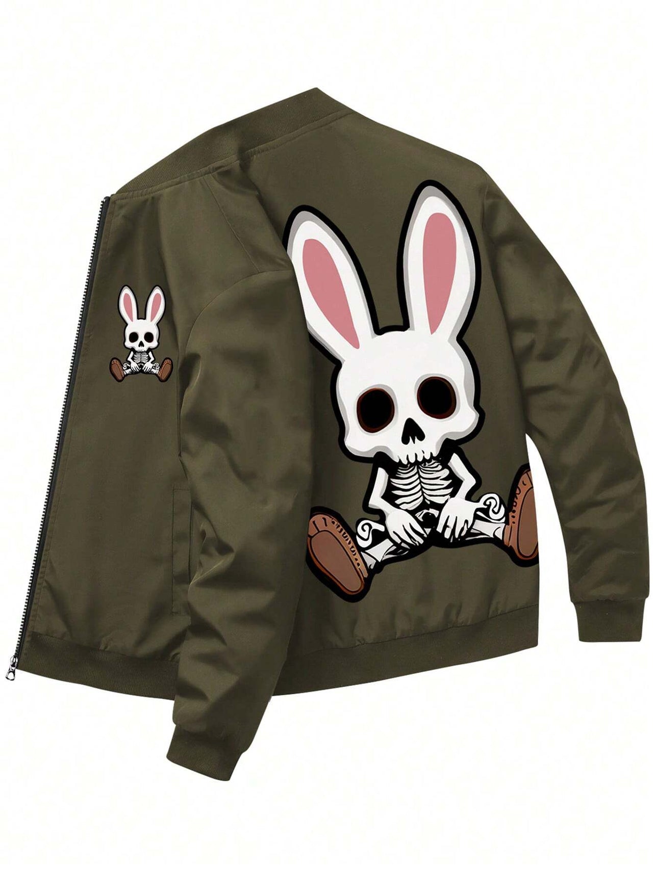 Rebel Rabbit Bomber Jacket Verde