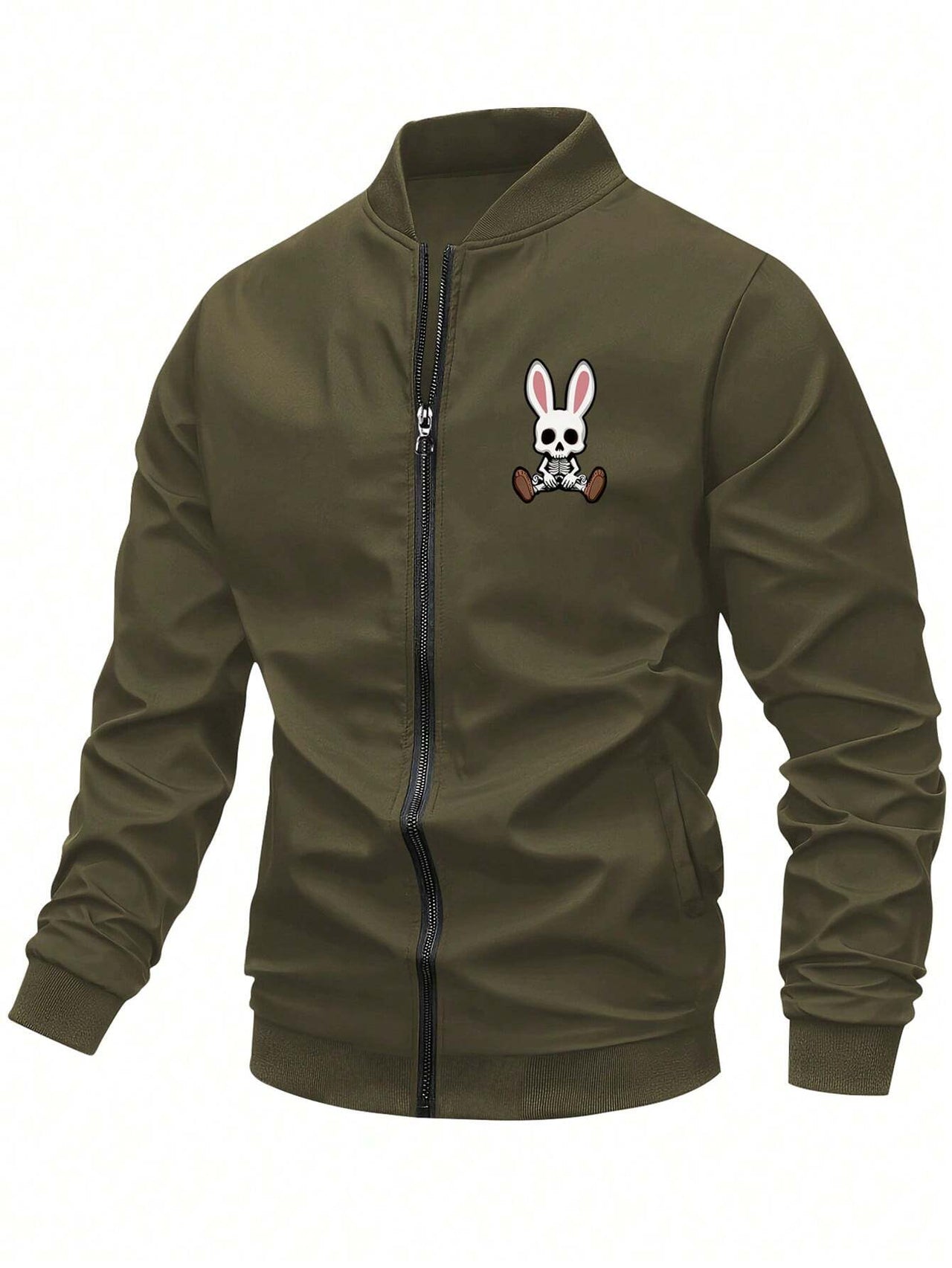 Rebel Rabbit Bomber Jacket Verde