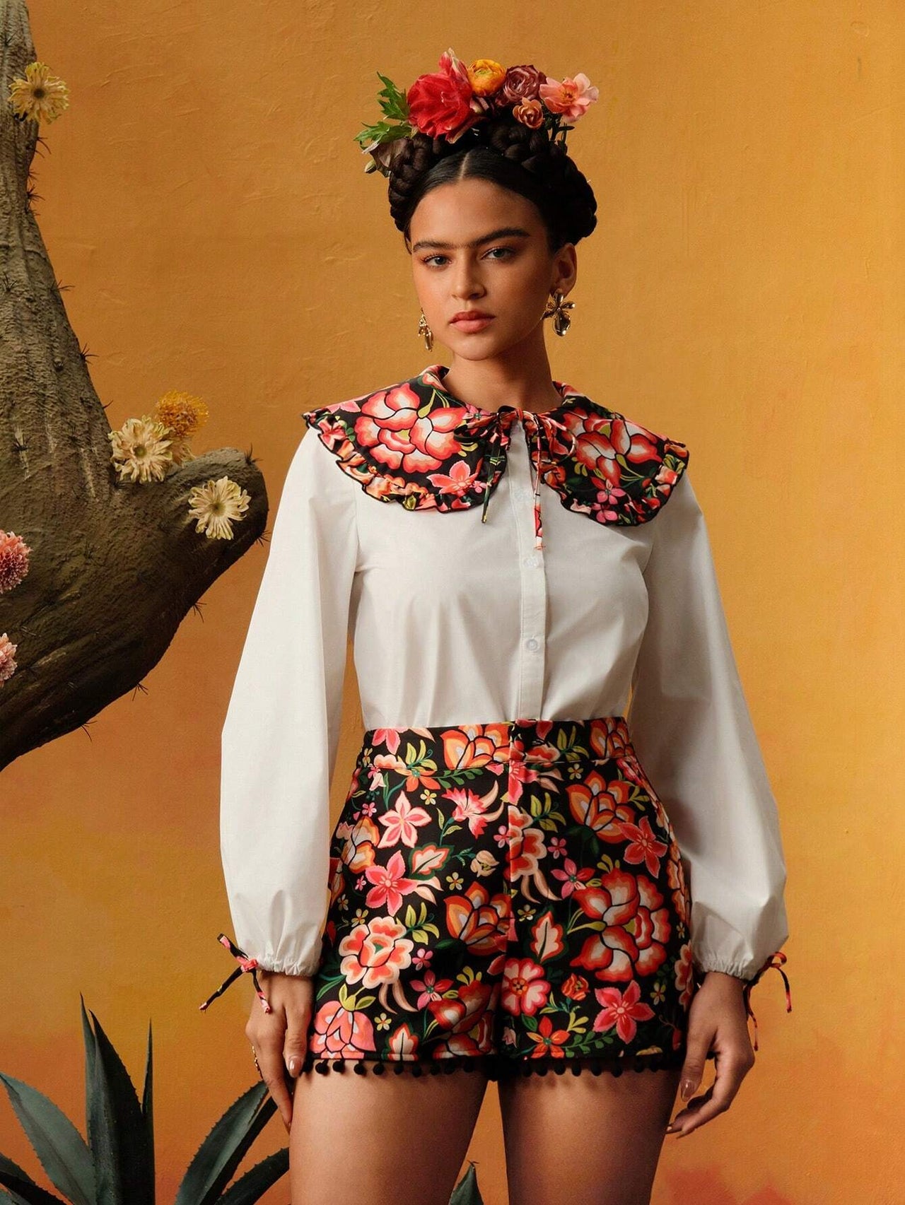 Blusa Floral Frida (Diseñada por Raul Orozco)