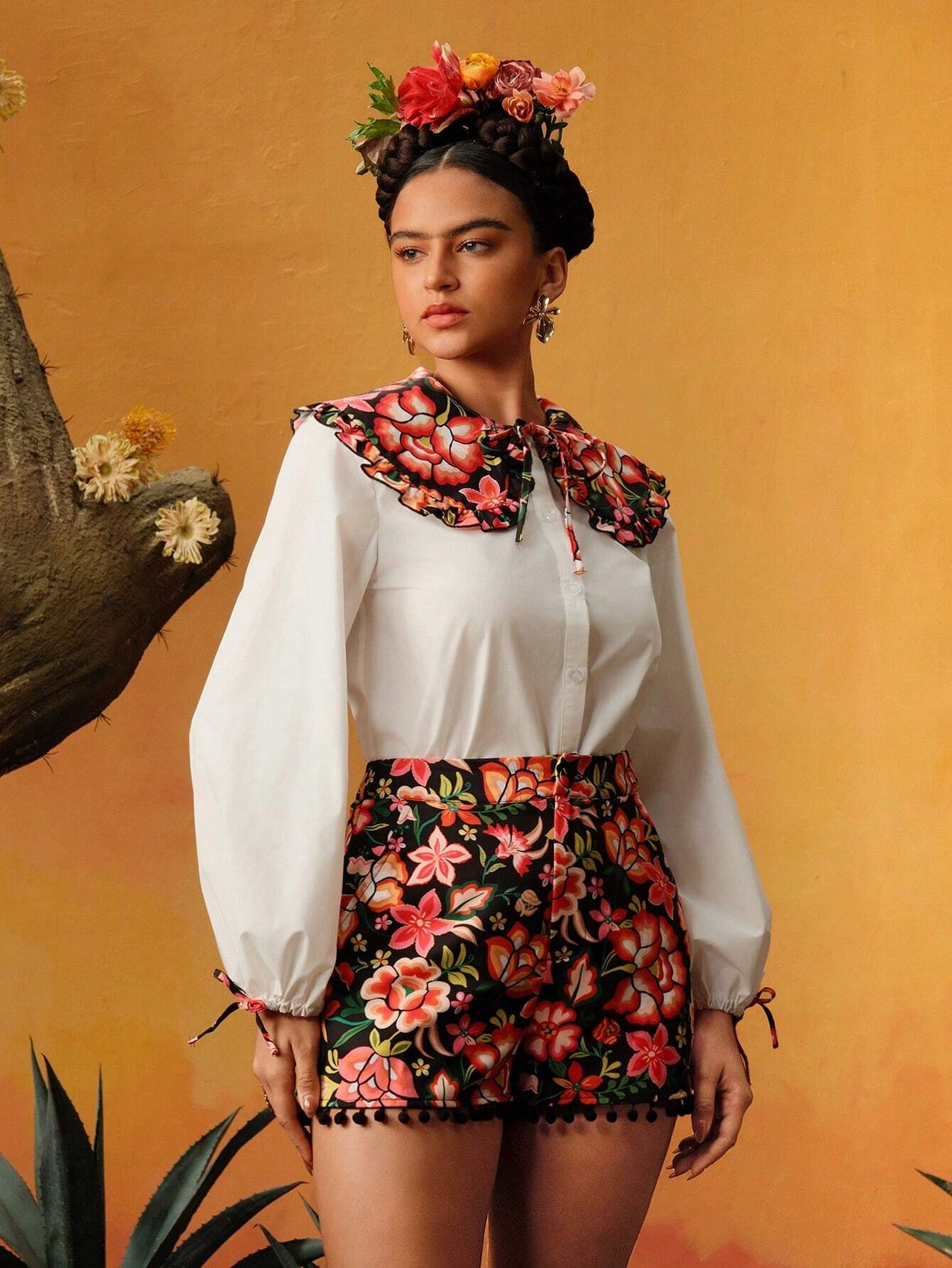 Blusa Floral Frida (Diseñada por Raul Orozco)