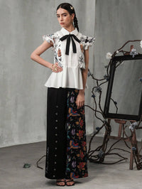 Thumbnail for Blusa Peplum Mariposas de Frida (Diseñada por Katharsis)