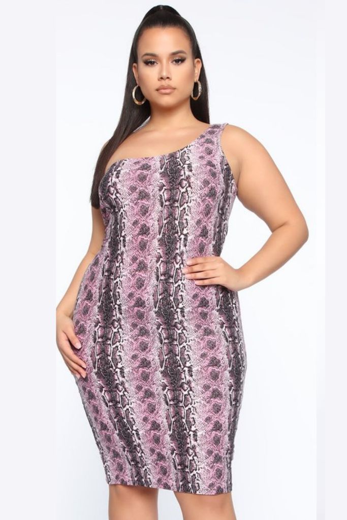 Vestido Curvy Snake Print