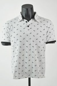 Thumbnail for Camisa Polo White Palm Trees