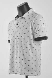 Thumbnail for Camisa Polo White Palm Trees
