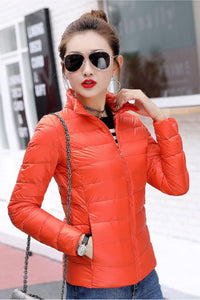 Thumbnail for Chaqueta Puffy Naranja
