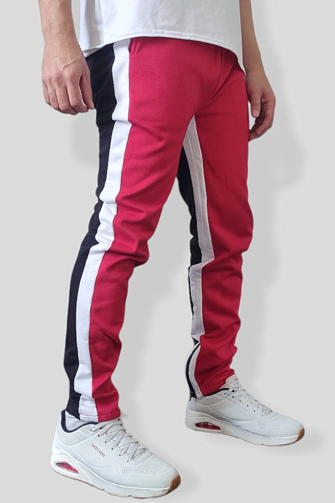 Jogger Second Skin (Rojo, Blanco y Negro)