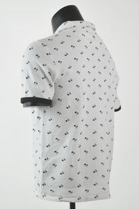 Thumbnail for Camisa Polo White Palm Trees
