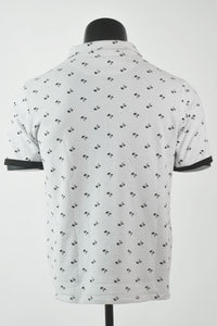 Thumbnail for Camisa Polo White Palm Trees