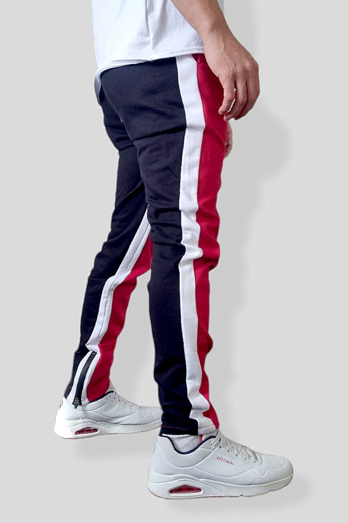 Jogger Second Skin (Rojo, Blanco y Negro)