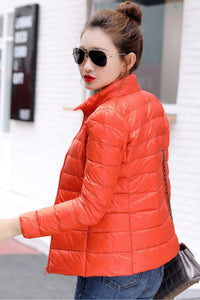 Thumbnail for Chaqueta Puffy Naranja