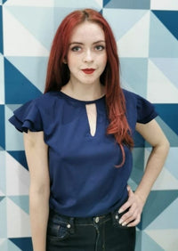 Thumbnail for Blusa Bela de Hombros con Vuelitos