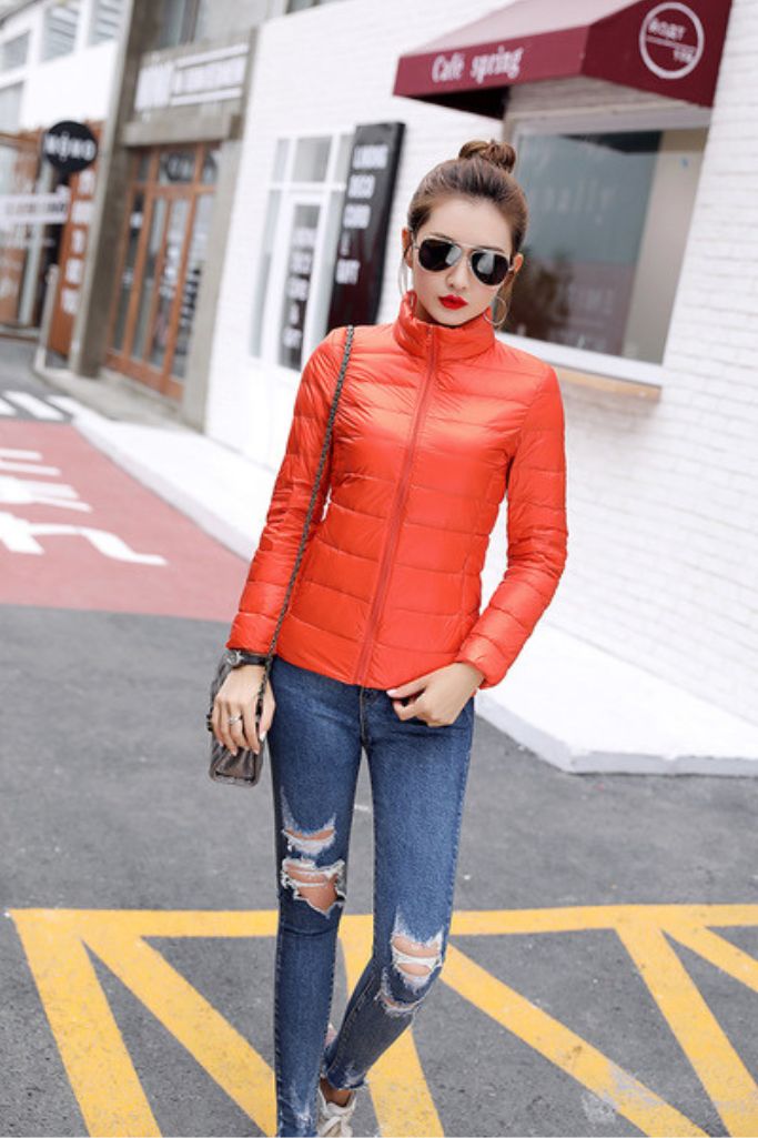 Chaqueta Puffy Naranja