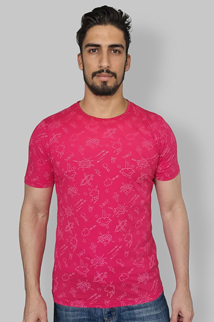 Playera Roja Street Manga Corta