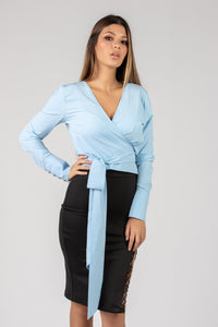 Thumbnail for Blusa Cielo de Amarre a la Cintura-Dresscode502