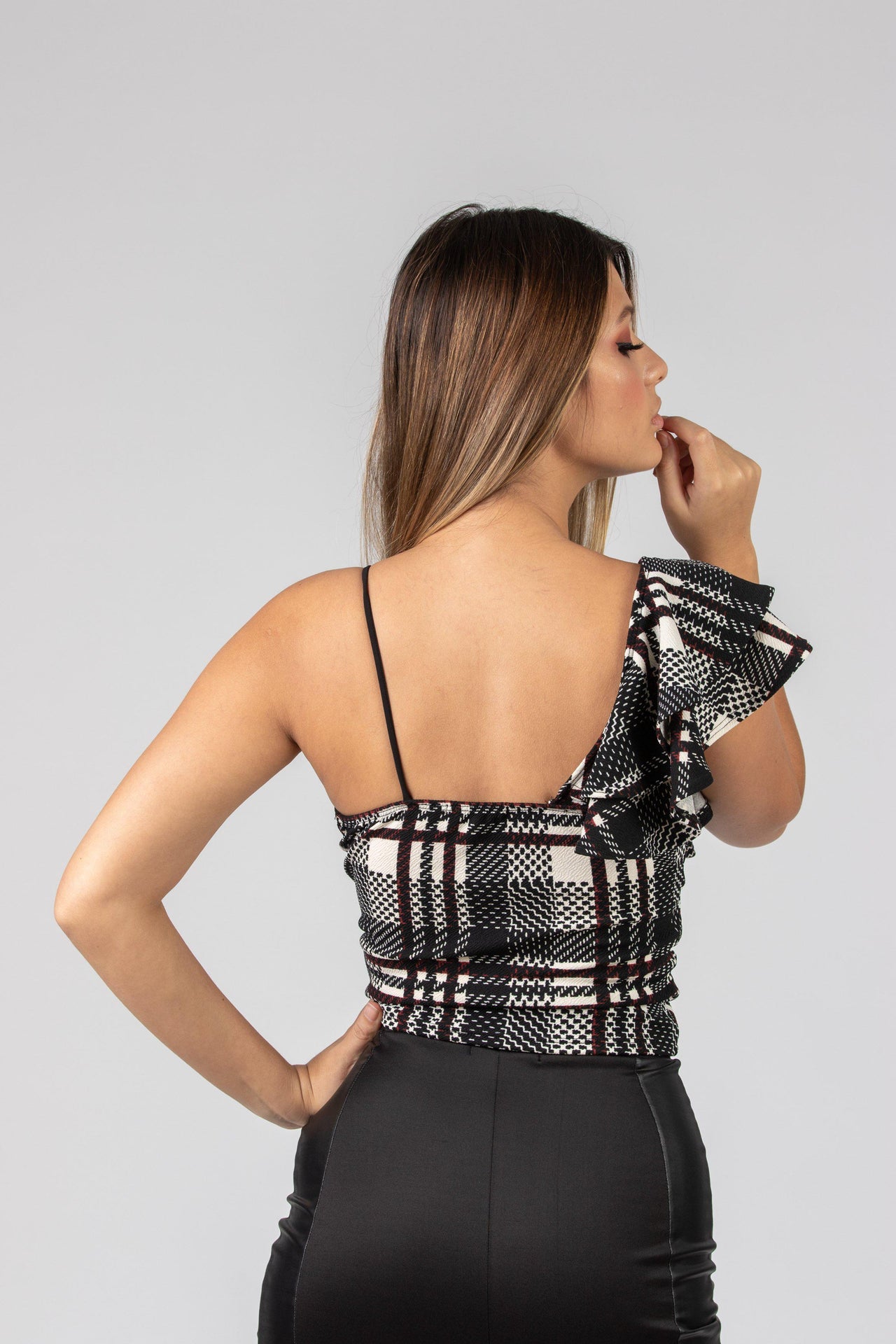 Blusa Squares Hombros Descubierto de Tirantes-Dresscode502