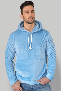 Thumbnail for Sudadero Sherpa Fur Celeste