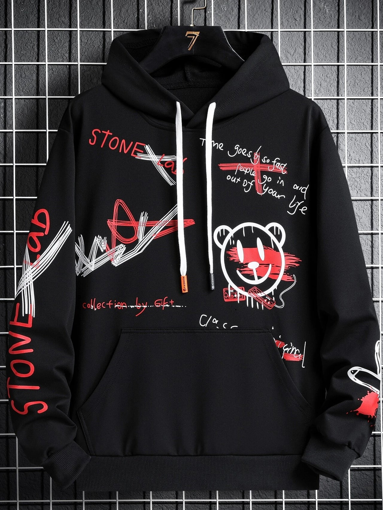 Sudadero Stone Lad Black Hoodie