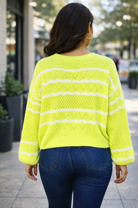 Thumbnail for Sueter Amarillo con lineas blancas