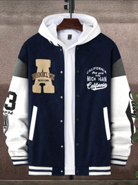 Thumbnail for Blue Urban Legacy Varsity Jacket