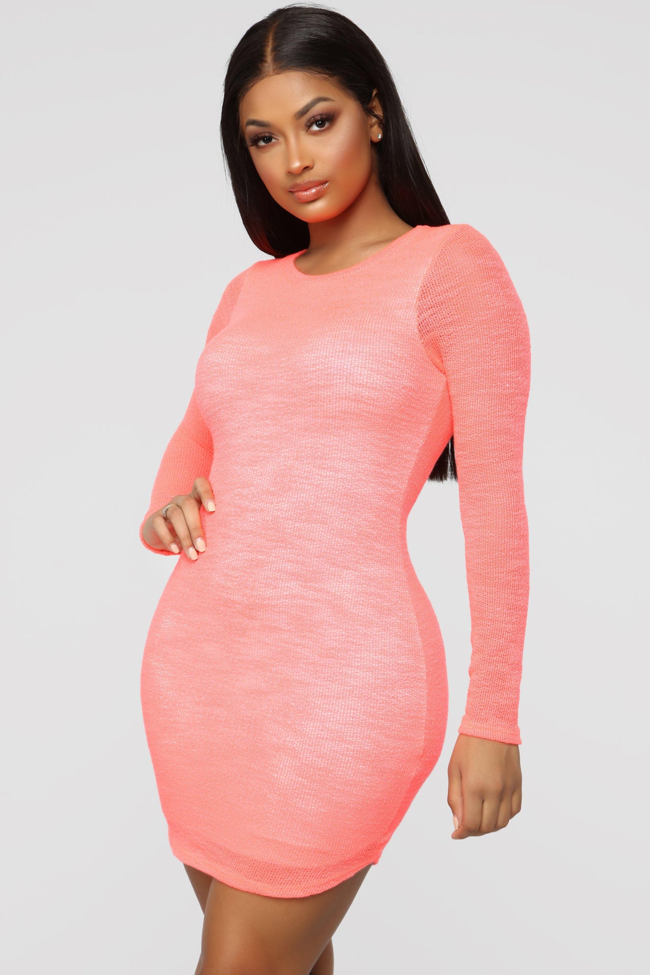 Vestido Coral Mesh-Dresscode502