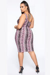 Vestido Curvy Snake Print
