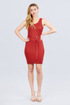 Vestido sin Mangas Rust