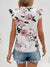 Blusa French Style con Floral Print Manga Butterfly