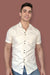Camisa Crema de Botones Doble