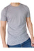 Playera Gris de Palmeritas Blancas Manga Corta