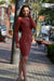 Vestido Ribbed Terracota