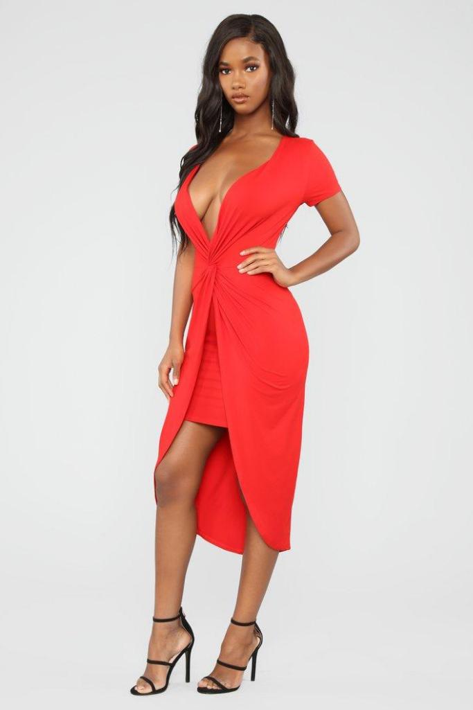 Vestido Rojo Cola de Pato-Dresscode502