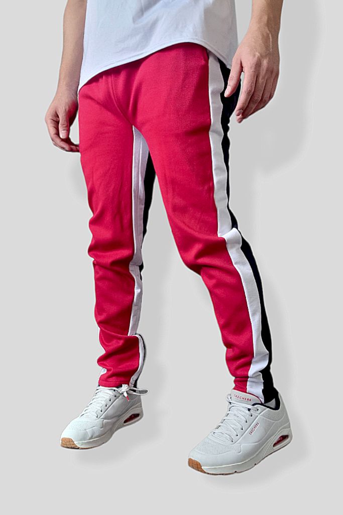 Jogger Second Skin (Rojo, Blanco y Negro)