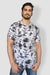 Playera TIE DYE Negro Con Blanco