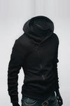 Sudadero Assassin&#39;s Creed Negro - Frente del sudadero con diseño inspirado en el juego