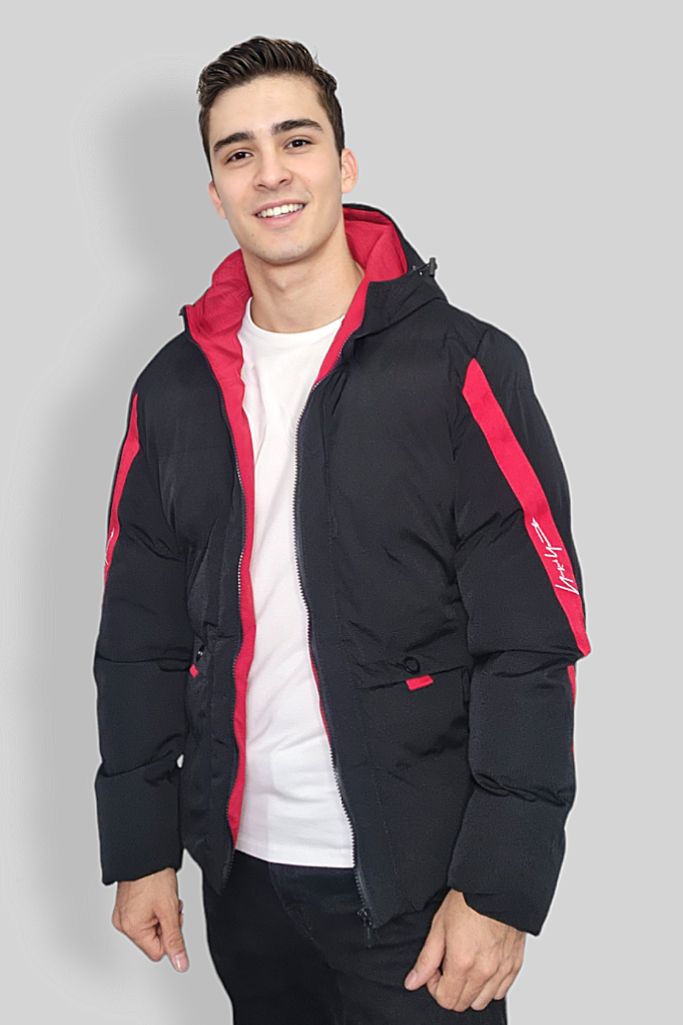 Jacket Negra Toro Rojo
