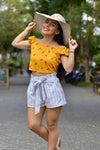 Crop Top Amarillo de Piñas
