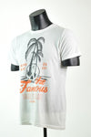 Playera Blanca Casual Palmera al Mar