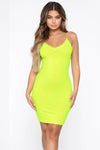 Vestido de Tirantes Fluorescente
