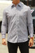 Camisa Manga Larga de Lineas Verticales Negras