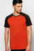 Beisbolera Manga Corta Negra Cuerpo Rojo