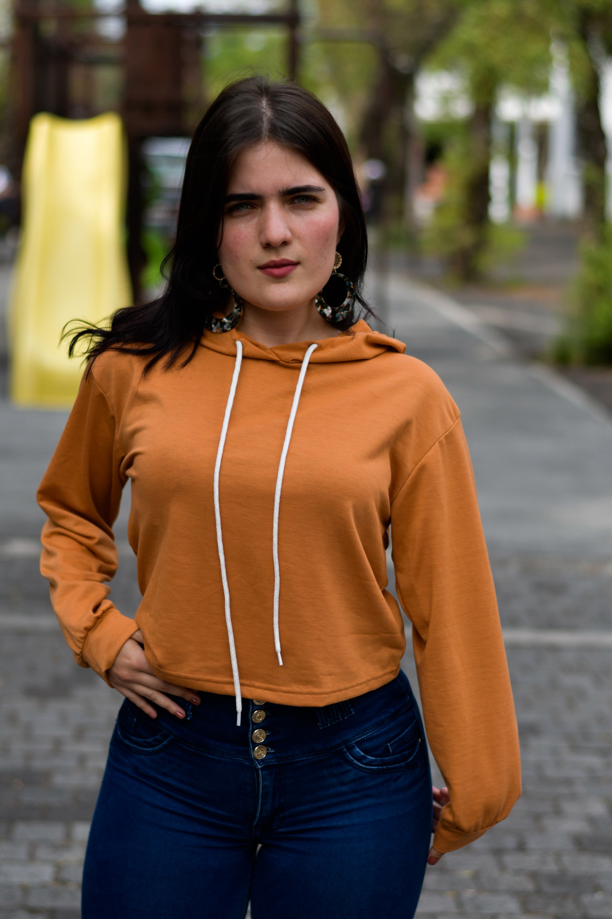 Sudadero con Capucha Orange